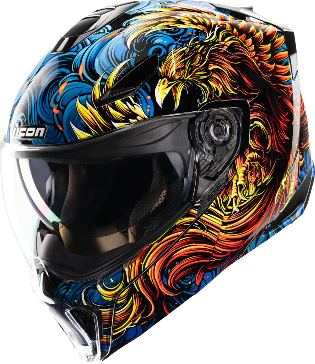 Hjelm modulær, Threshold Burn Birdie Burn Modular Helmet Blue — Icon