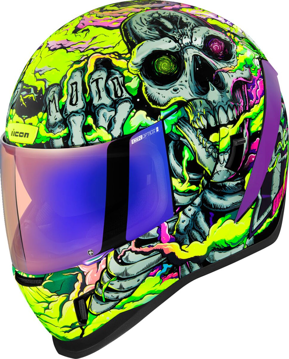 Hjelm integral gate, Airform Hippy Dippy Helmet Purple — Icon