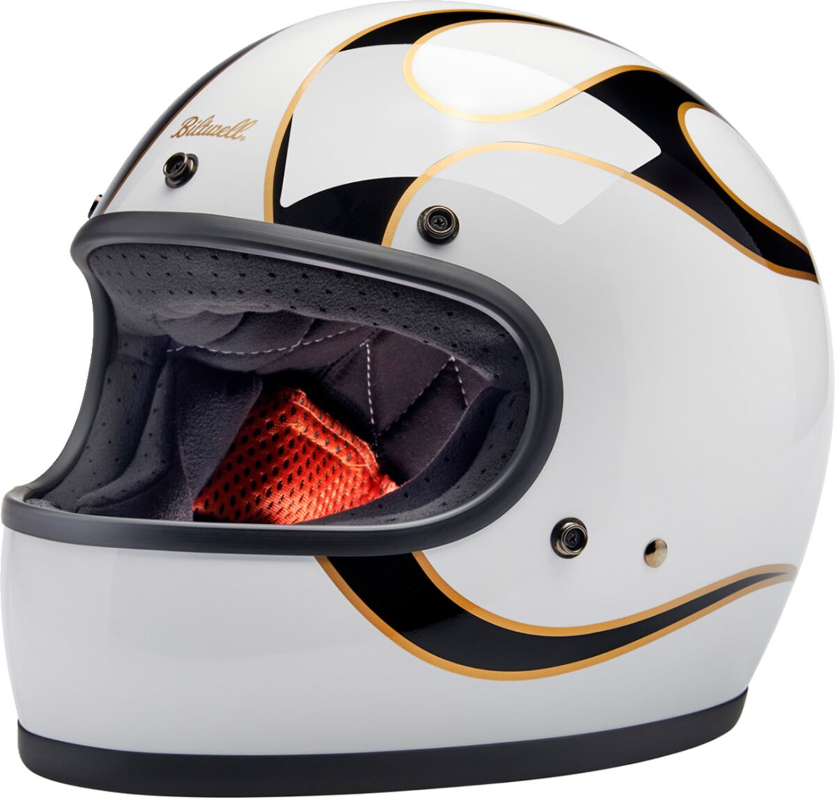 Hjelm integral gate, Gringo Helmet Black White — Biltwell