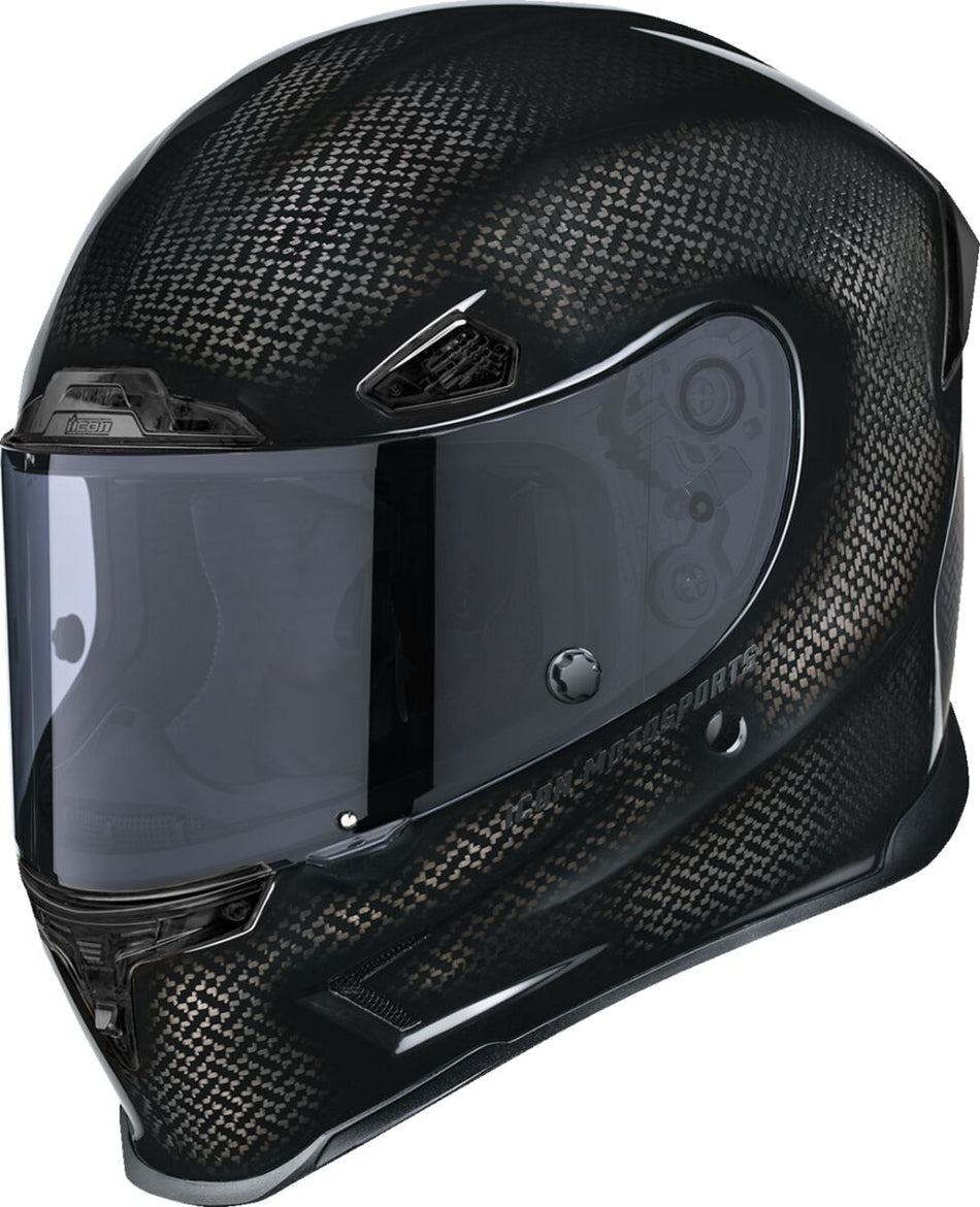 Hjelm integral gate, Airframe Pro Carbon 4Tress Helmet Black — Icon