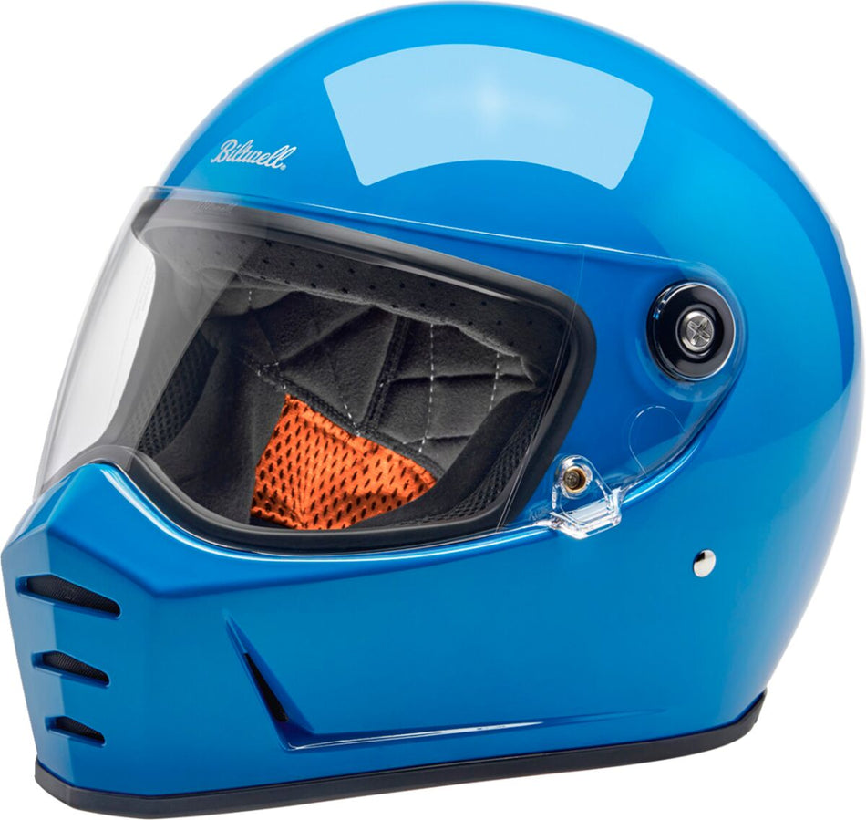 Hjelm integral gate, Lane Splitter 22.06 Helmet Gloss Tahoe Blue — Biltwell