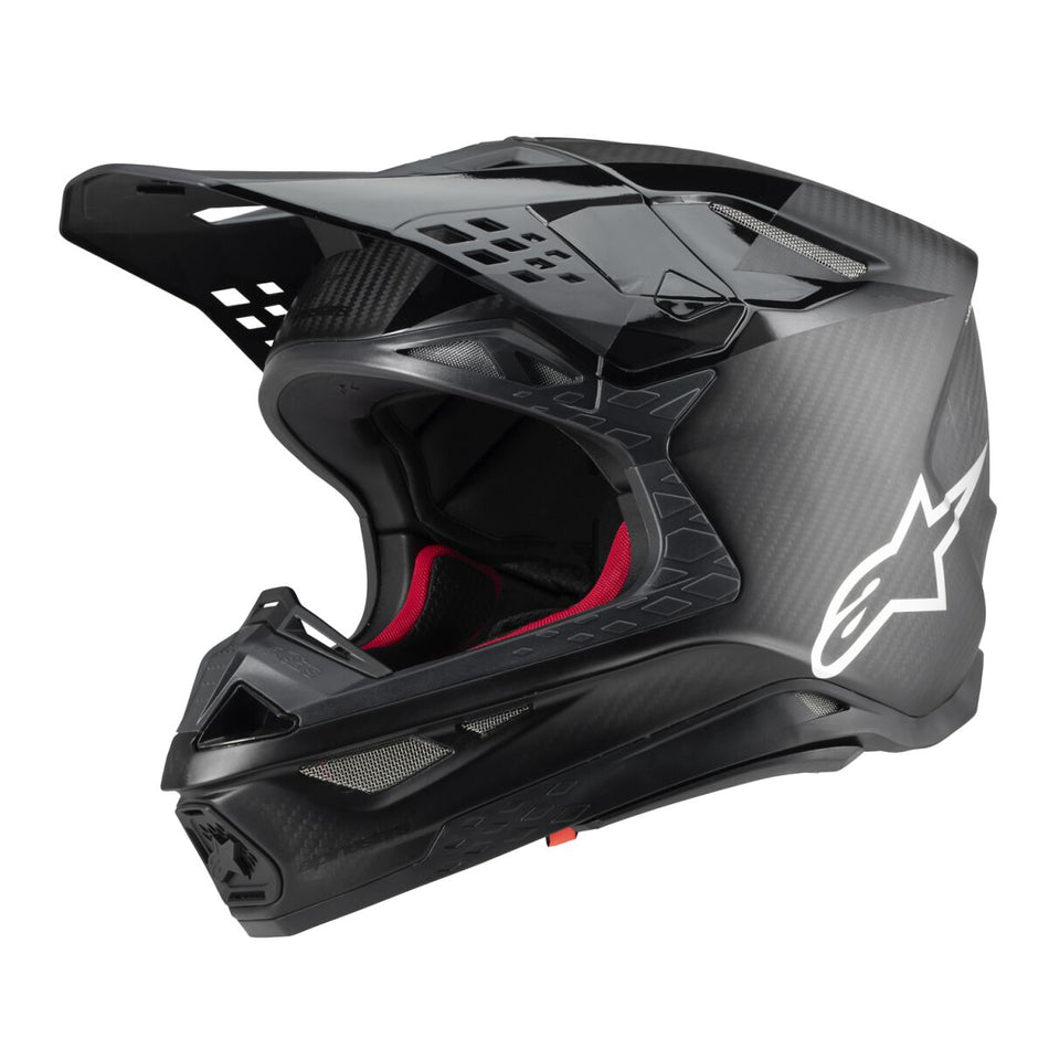 Hjelm offroad, Supertech M10 Fame Helmet Black Carbon — Alpinestars