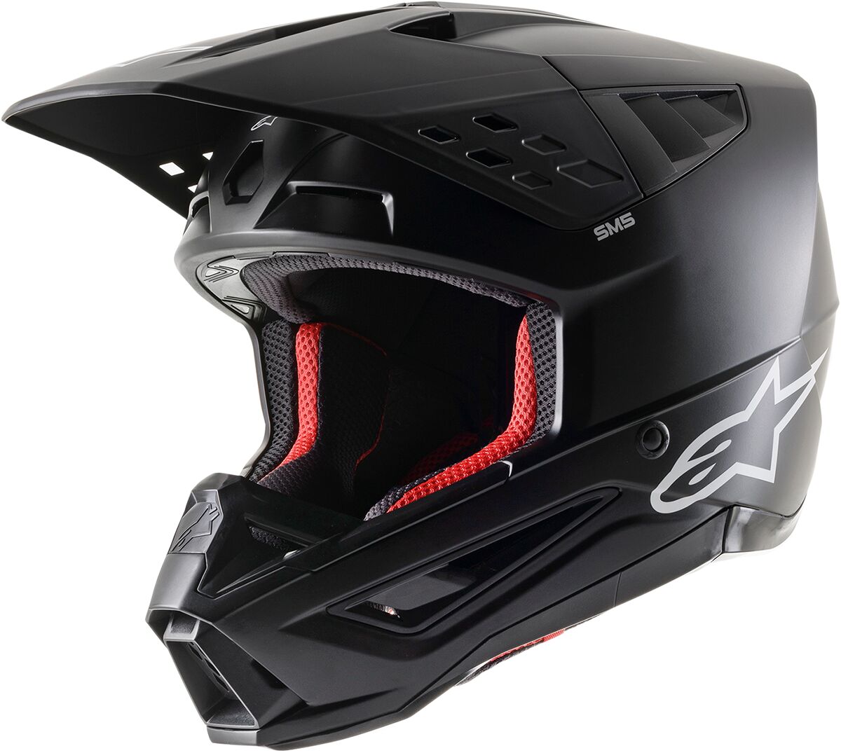 Hjelm offroad, Supertech M5 Solid Helmet Black — Alpinestars