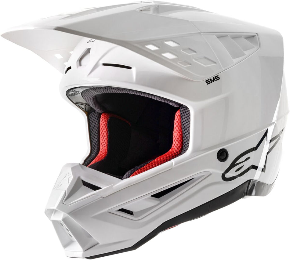 Hjelm offroad, Supertech M5 Solid Helmet White — Alpinestars