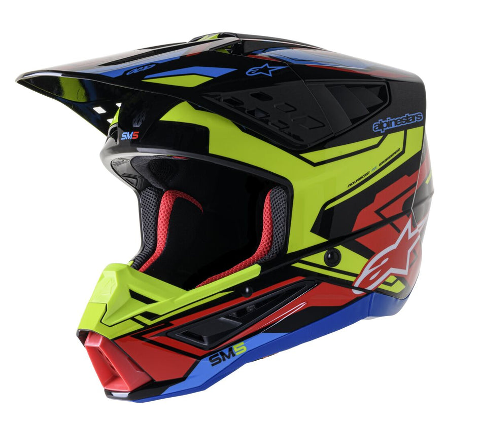Hjelm offroad, Supertech M5 Action 2 Helmet Red — Alpinestars