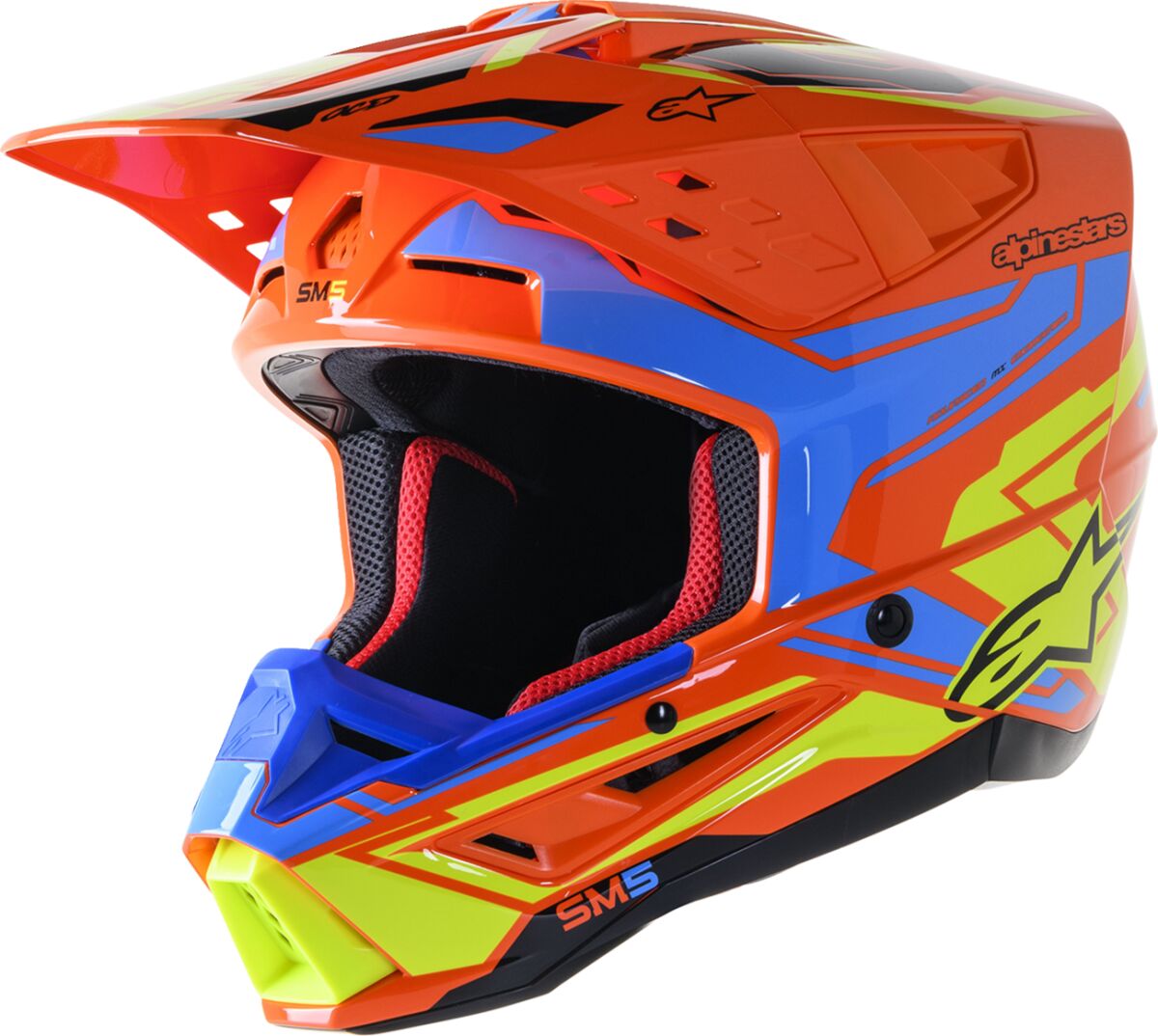 Hjelm offroad, Supertech M5 Action 2 Helmet Blue — Alpinestars