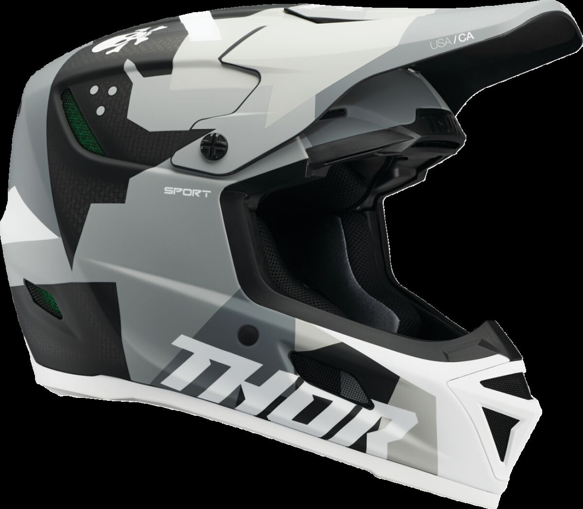 Hjelm offroad, Reflex Sport Carbon Brave MIPS Helmet Gray White — Thor