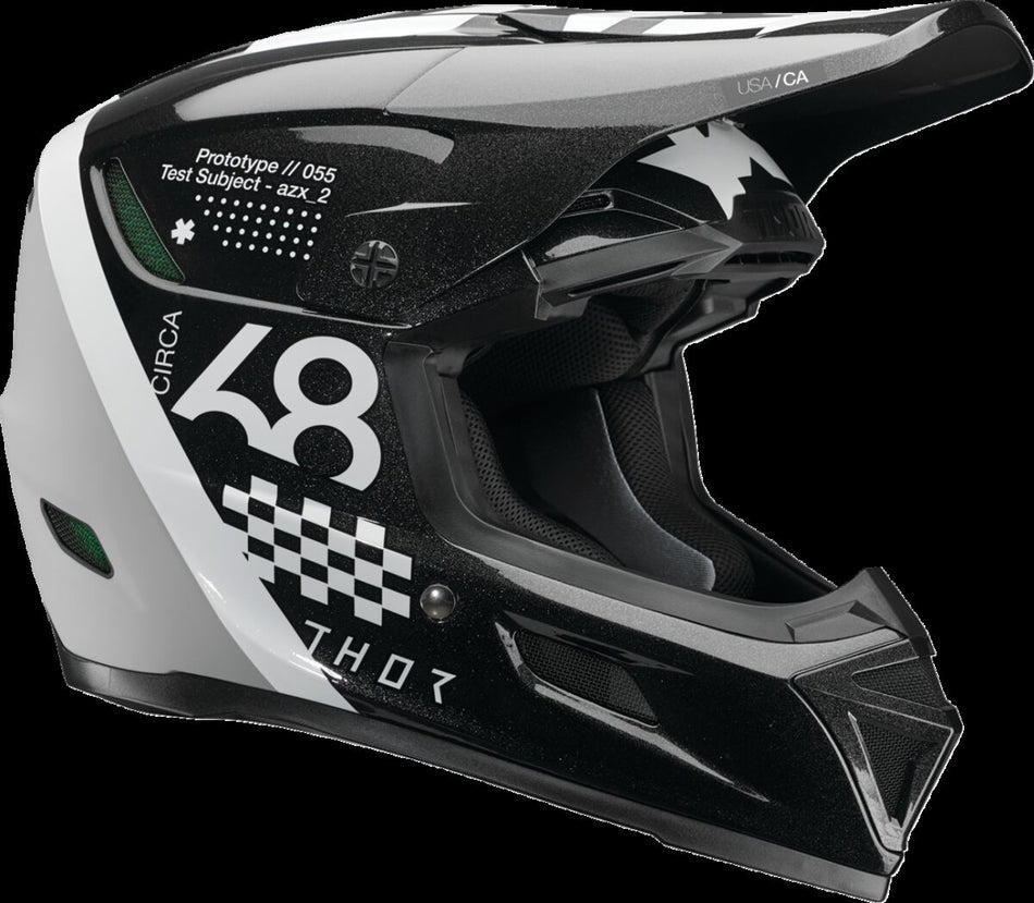 Hjelm offroad, Reflex Sport Riot MIPS Helmet Black White — Thor