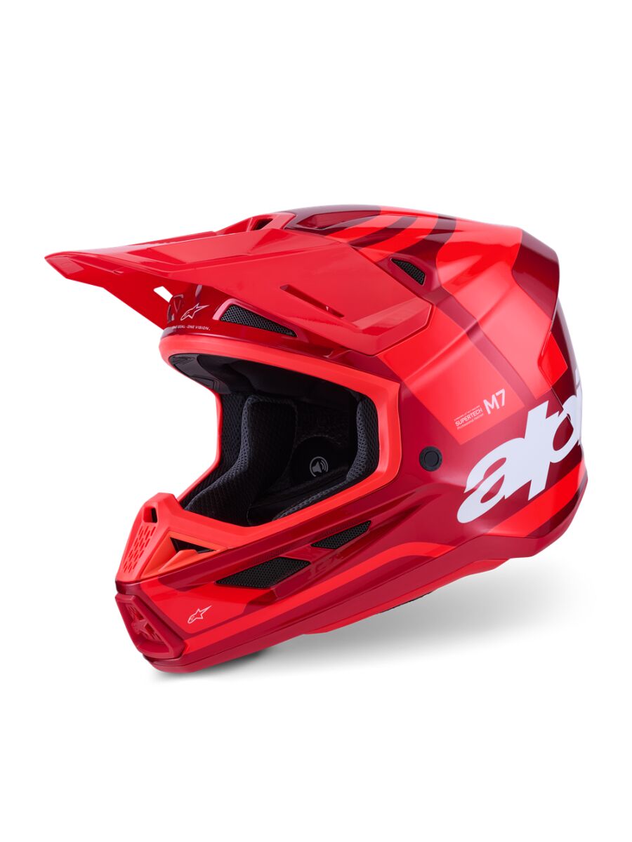Hjelm offroad, S-M7 Core Helmet Red — Alpinestars