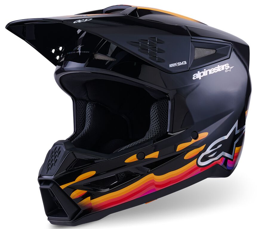 Hjelm offroad, SM3 Force Helmet Black — Alpinestars