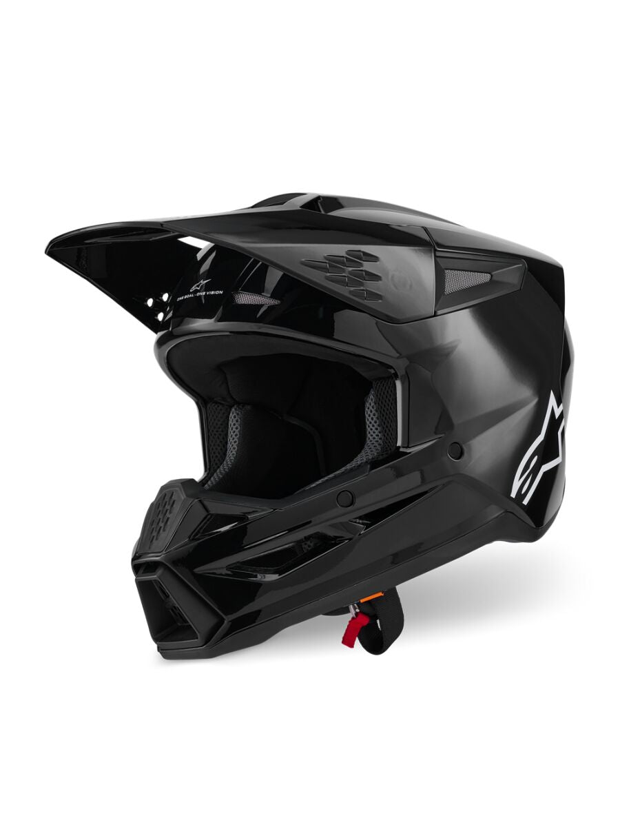 Hjelm offroad, SM3 Solid Helmet Black — Alpinestars