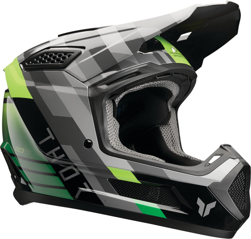 Hjelm offroad, Fleet Camber Helmet Black Green — Thor