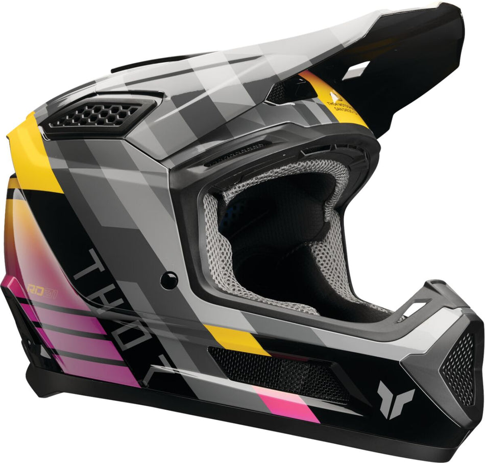Hjelm offroad, Fleet Camber Helmet Black Magenta — Thor