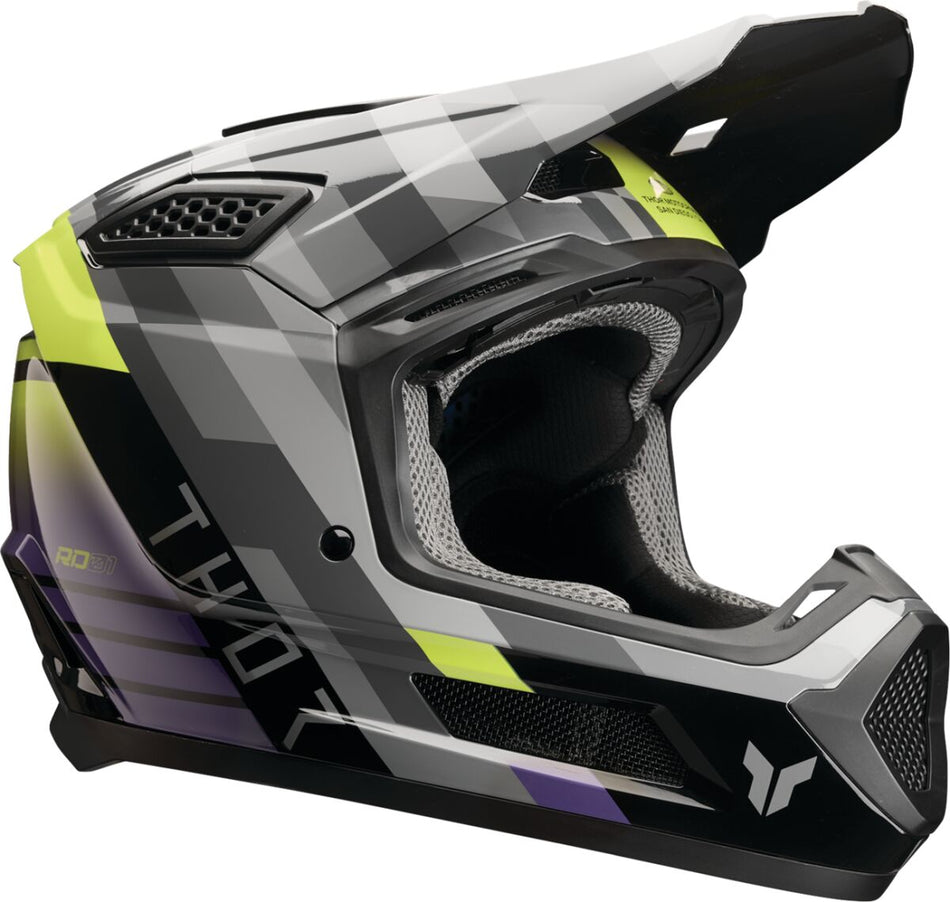 Hjelm offroad, Fleet Camber Helmet Black Purple — Thor