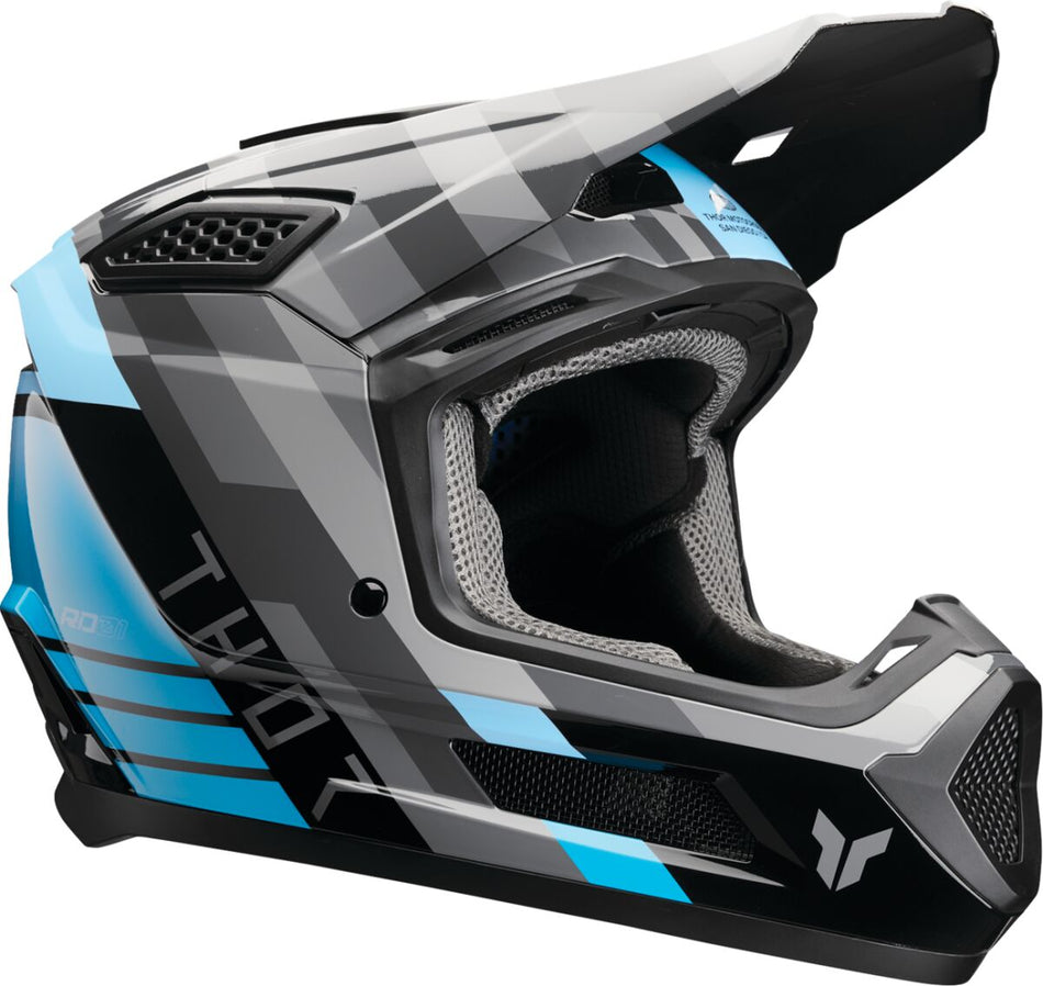 Hjelm offroad, Fleet Camber Helmet Black Teal — Thor