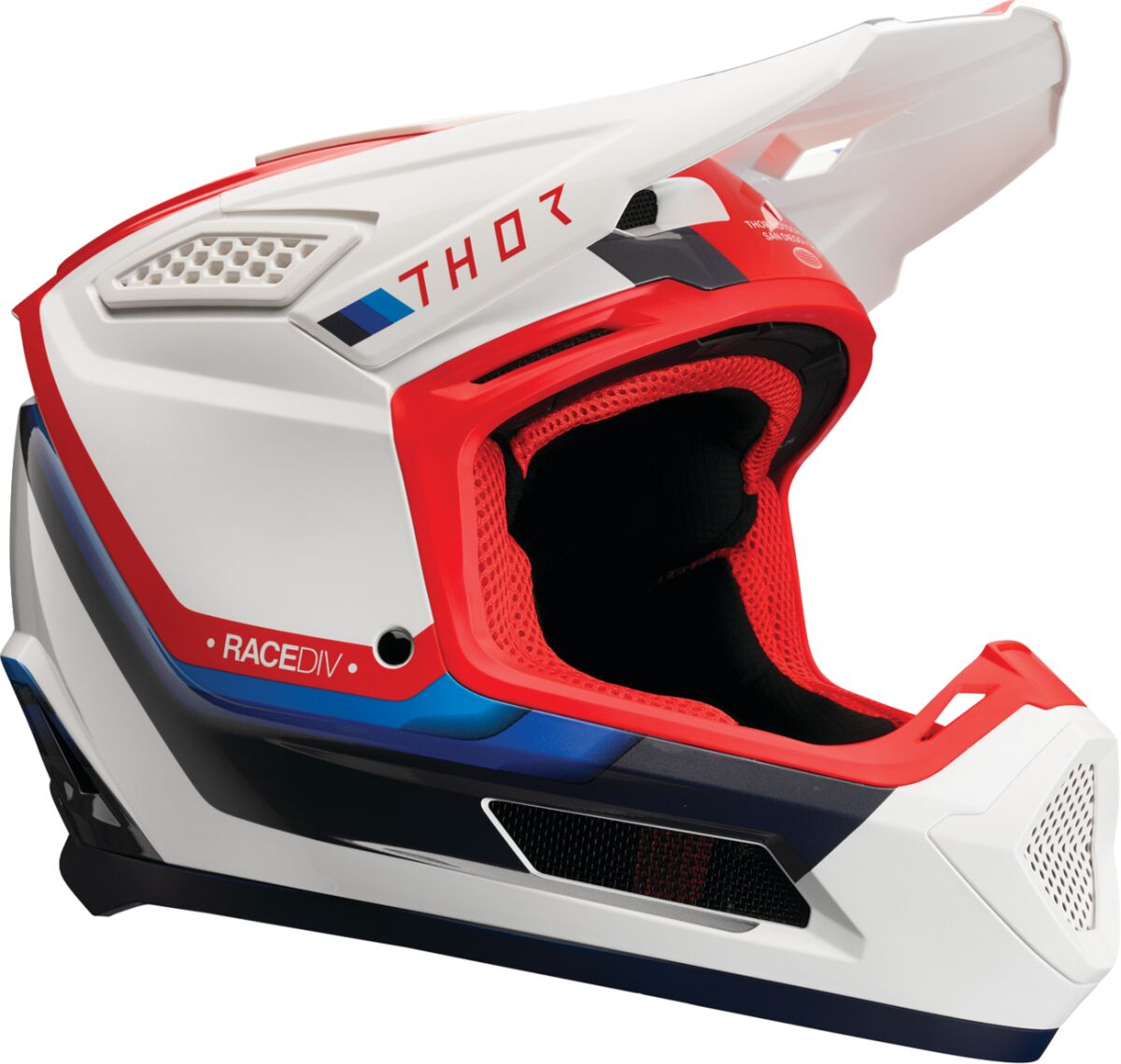 Hjelm offroad, Fleet Defy Helmet Blue Red White — Thor