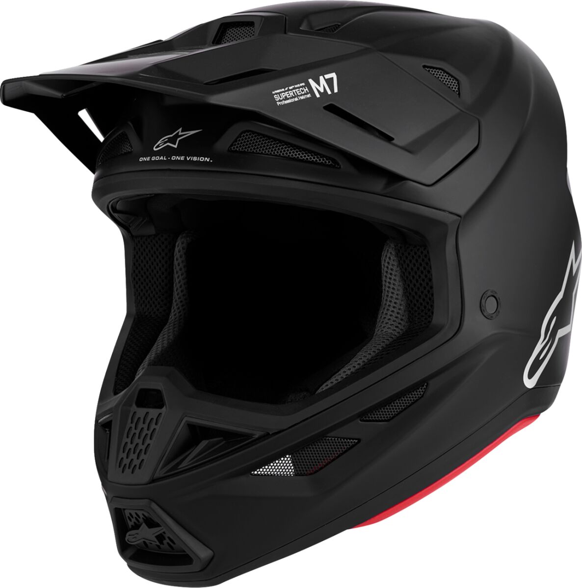 Hjelm offroad, S-M7 Blaster Solid Helmet Black — Alpinestars