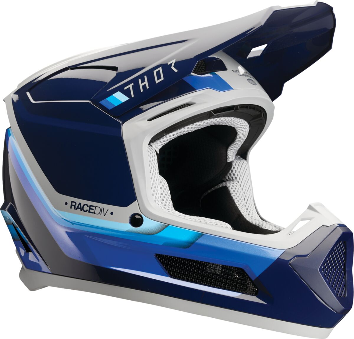 Hjelm offroad barn, Youth Fleet Defy Helmet Blue Gray — Thor