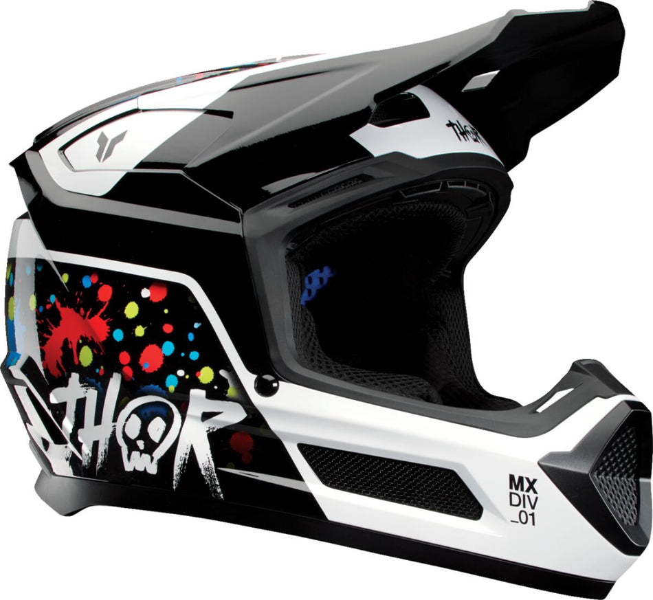 Hjelm offroad barn, Youth Fleet Splat Helmet Black — Thor