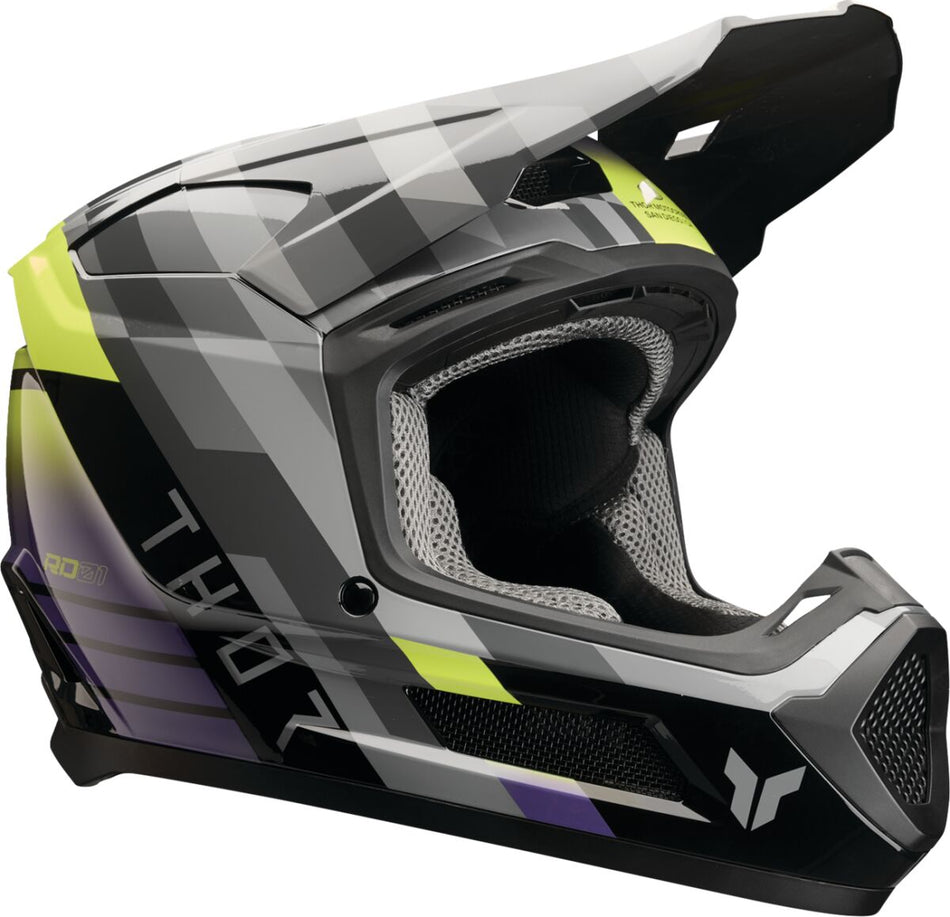 Hjelm offroad barn, Youth Fleet Camber Helmet Black Purple — Thor