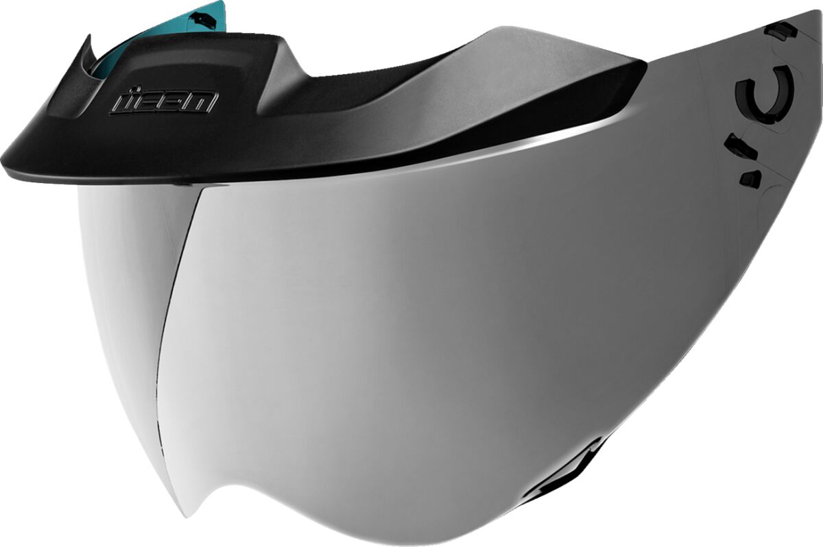 Visir erstatning, Shield Domain Moto DOT Warboy Chrome — Icon 0130-1326