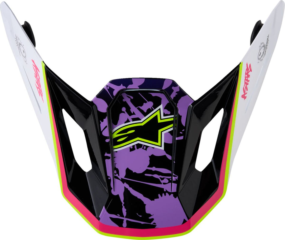 Hjelmskjermer og peak, Visor S-M7 Blaster PU/PK/WH — Alpinestars 8980127-3224