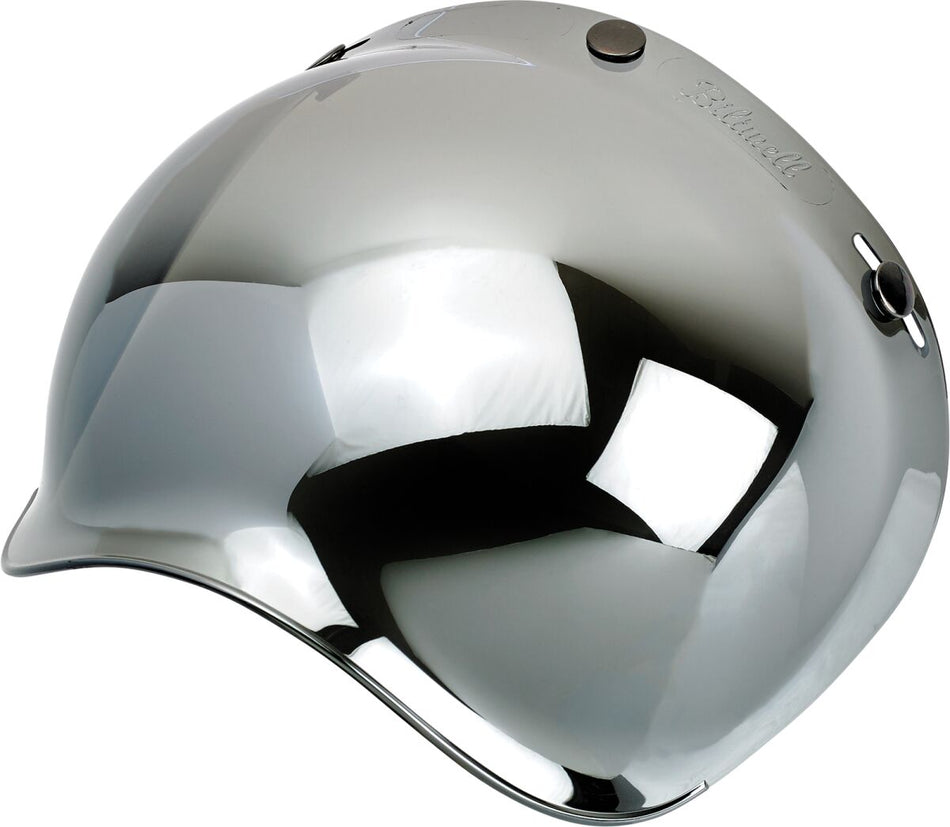 Visir universal, Polycarbonate Anti-Fog Bubble Shield Chrome Mirror — Biltwell 2001-221