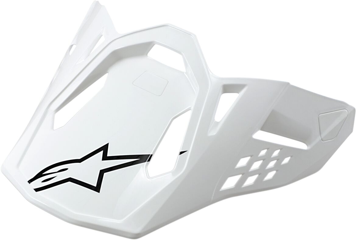 Hjelmskjermer og peak, Visor SM10/SM8 White Gloss — Alpinestars 8981019-2180-OS