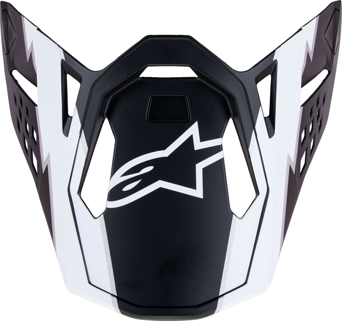 Hjelmskjermer og peak, Visor SM10 Ampr BLACK/WHT — Alpinestars 8980623-1121-OS