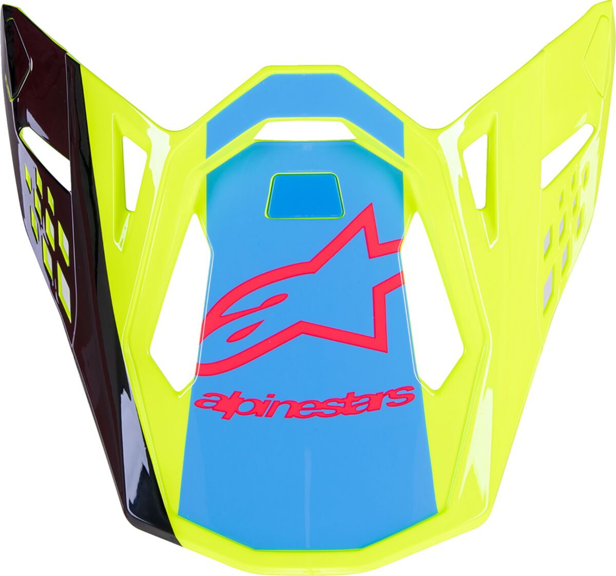 Hjelmskjermer og peak, Visor SM10 Unit YL/BK — Alpinestars 8981623-5138-OS