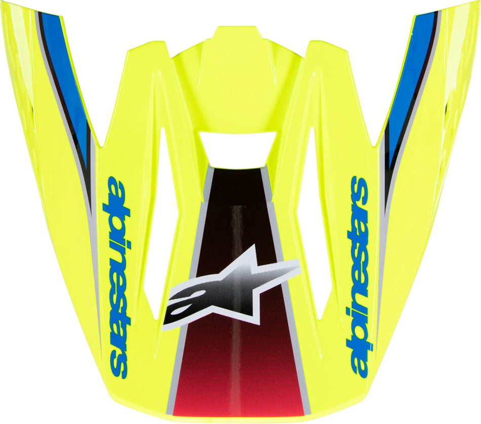 Hjelmskjermer og peak, Visor SM5 Sail YLW/BL — Alpinestars 8986723-5579-OS