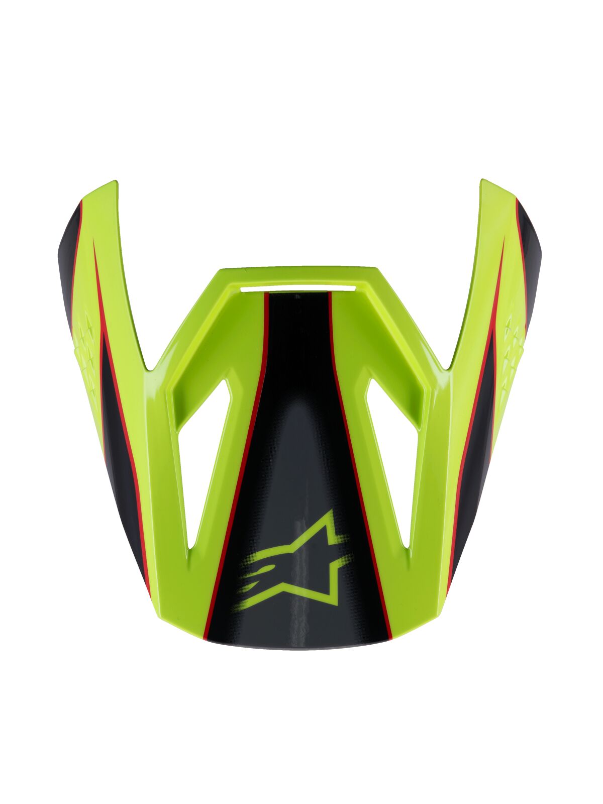 Hjelmskjermer og peak, Visor SM3 Fray RD/YL/BK — Alpinestars 8980525-3051-