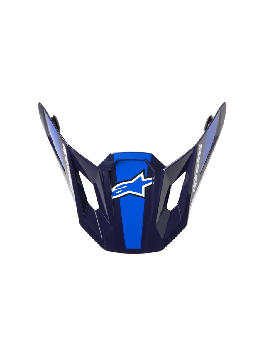 Hjelmskjermer og peak, Visor SM7 Rise BLUE/WHITE — Alpinestars 8980926-7249