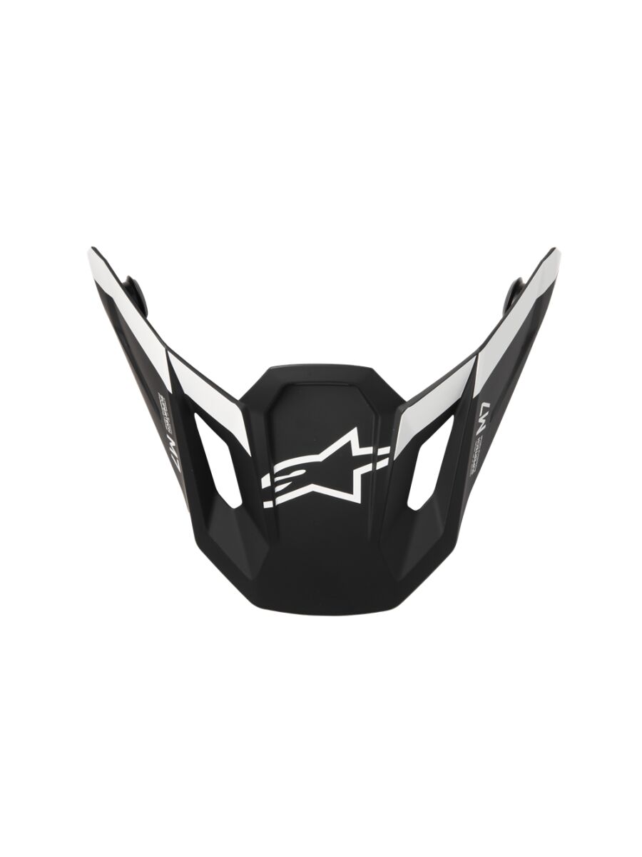 Hjelmskjermer og peak, Visor SM7 Dasher BLK/WHT — Alpinestars 8981226-1121
