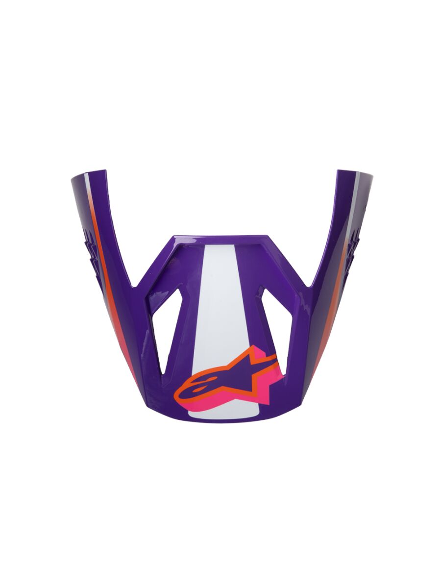 Hjelmskjermer og peak, Visor SM3 Heat WHT/PU/PINK — Alpinestars 8980626-2052