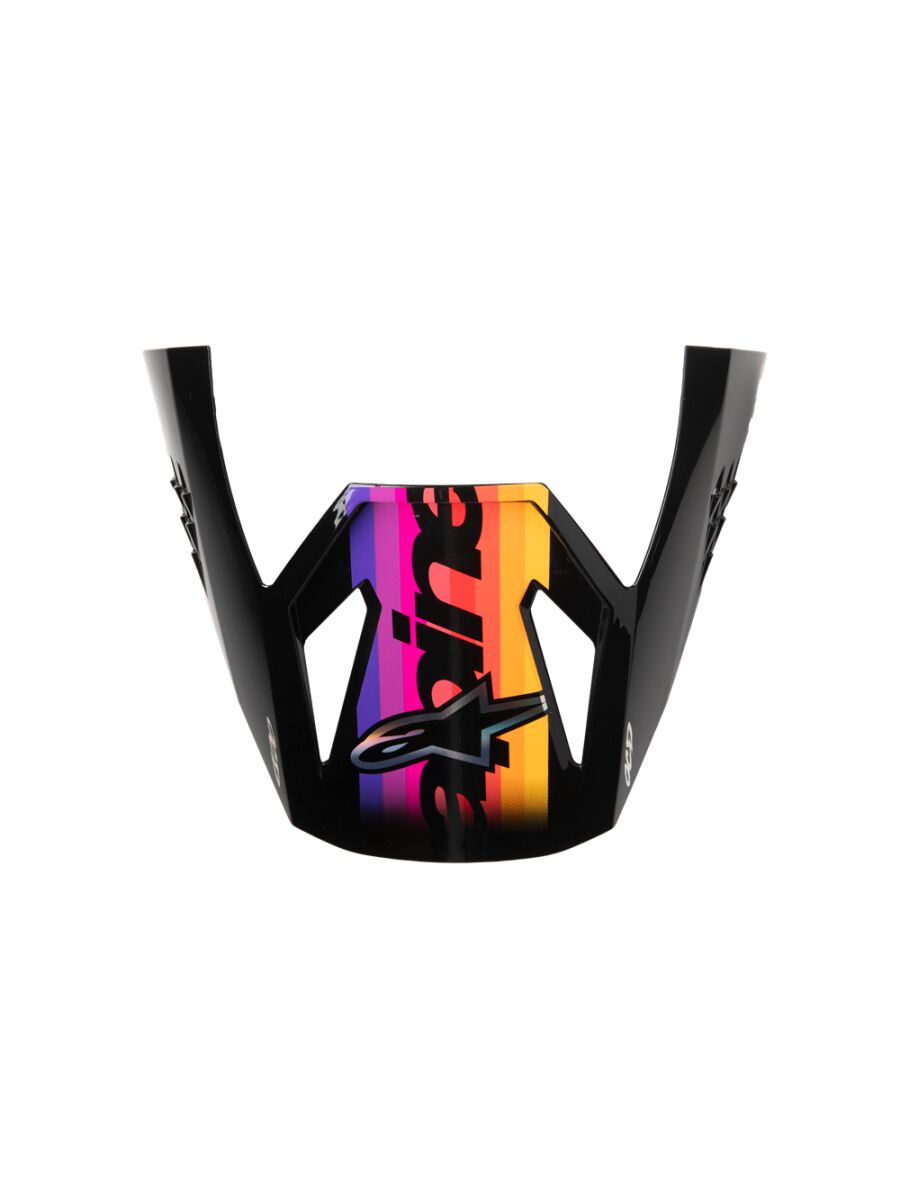 Hjelmskjermer og peak, Visor SM3 Force Black-Gloss — Alpinestars 8980726-1180