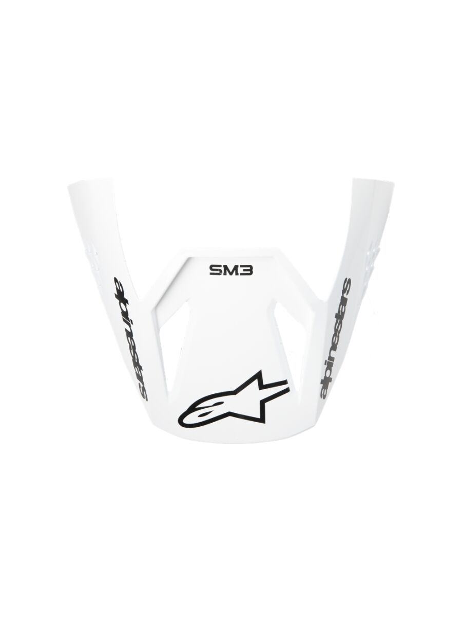 Hjelmskjermer og peak, Visor SM3 White-Gloss — Alpinestars 8980326-2180