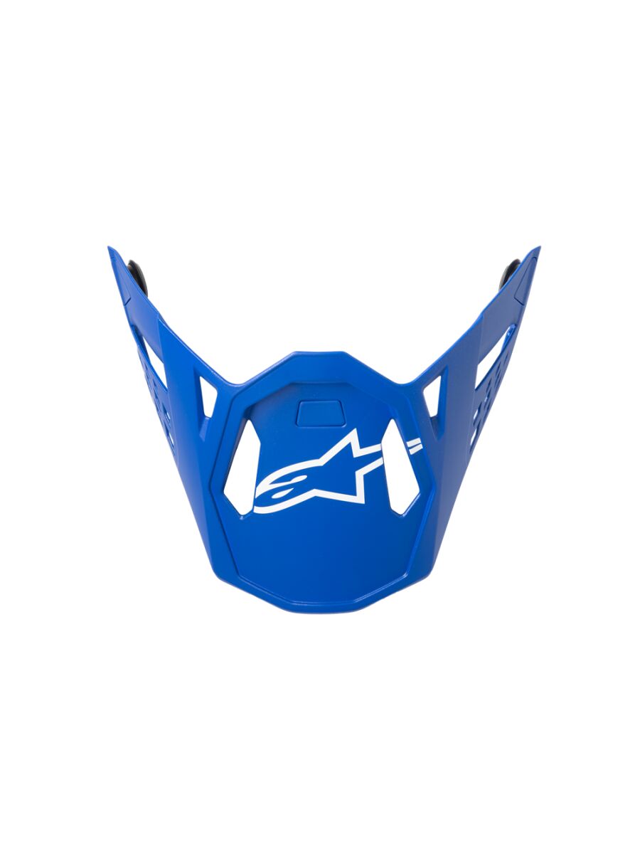 Hjelmskjermer og peak, Visor S-M10 Flood BLUE/BLK-CARB — Alpinestars 8980923-7282