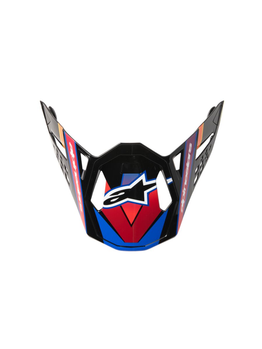 Hjelmskjermer og peak, Visor S-M10 Era BLUE/RED/YL — Alpinestars 8981123-7356