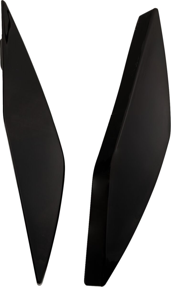 Hjelm utvendige deler, Ultraflite Side Covers - Gloss Black — Icon 0133-1710