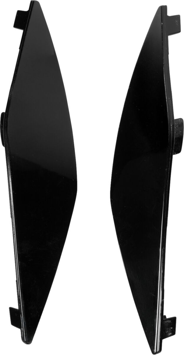 Hjelm utvendige deler, Side Cover Threshold Gloss Black — Icon 0133-1780