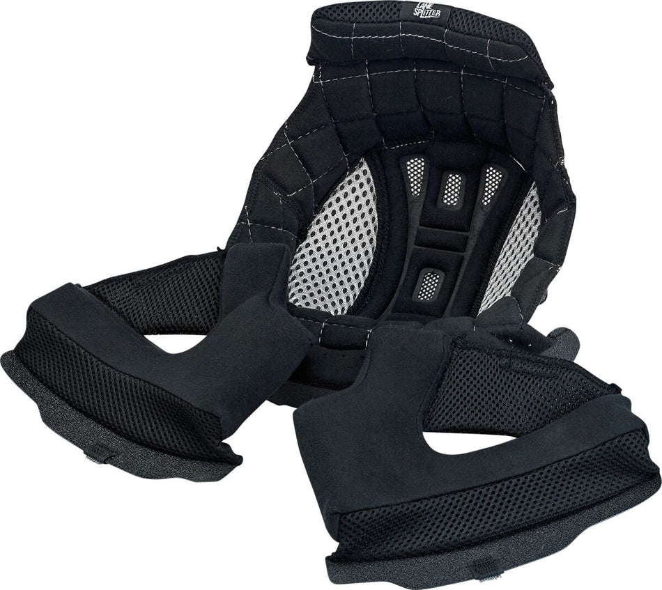 Hjelm innmat og deler, Lane Splitter Helmet Liner BLACK/SILVER 2X-LARGE — Biltwell 0004-012-5706