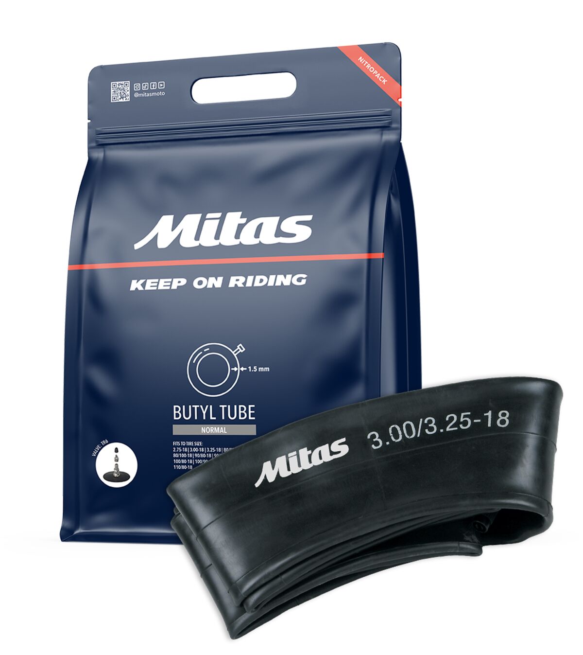 Slanger, Tube 2.00-16 >> 2.50-17 TR4 1. — Mitas 03500858