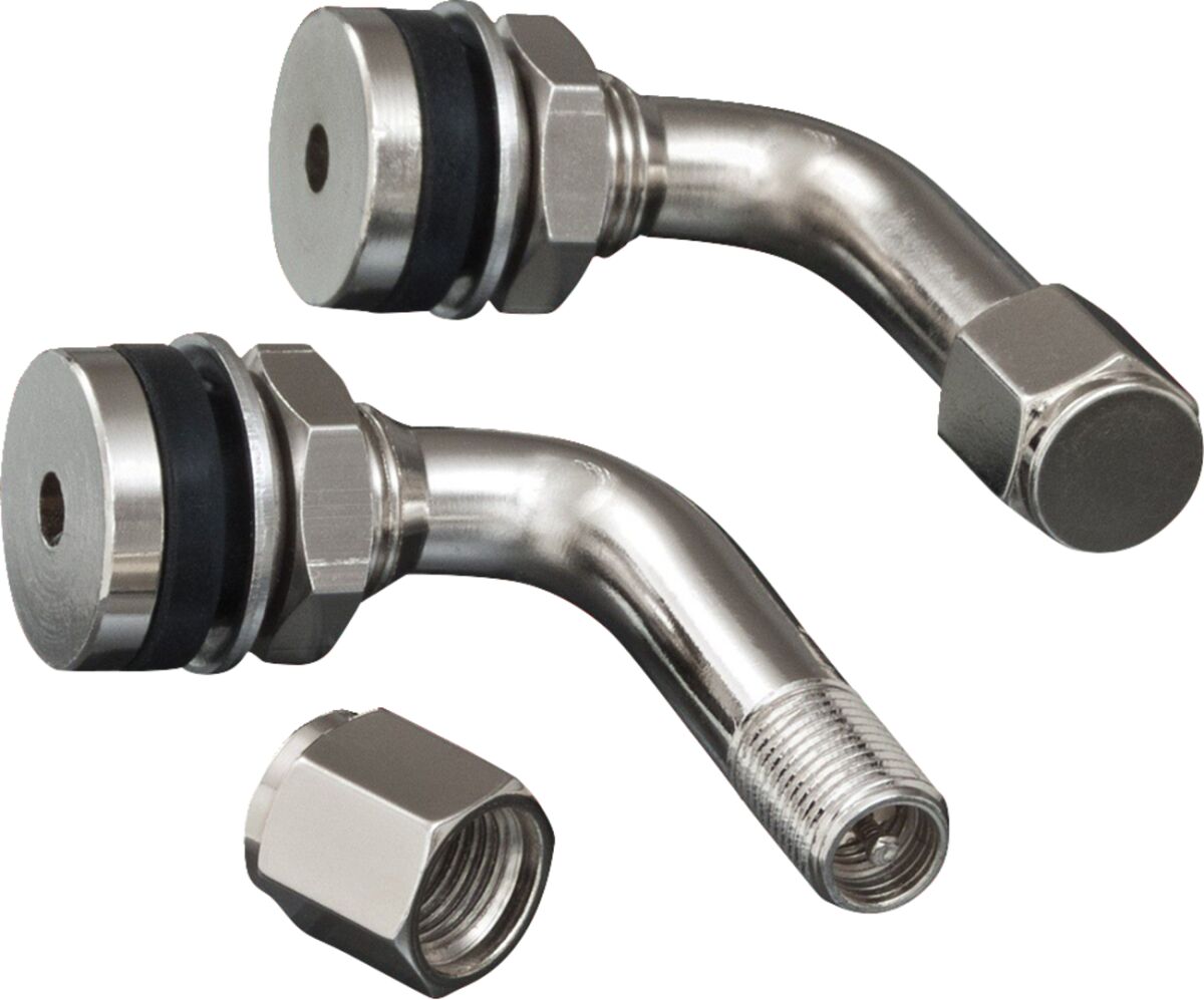 Ventiler, Valve Stems 90 Degree .453 Hole — Show Chrome 5-802