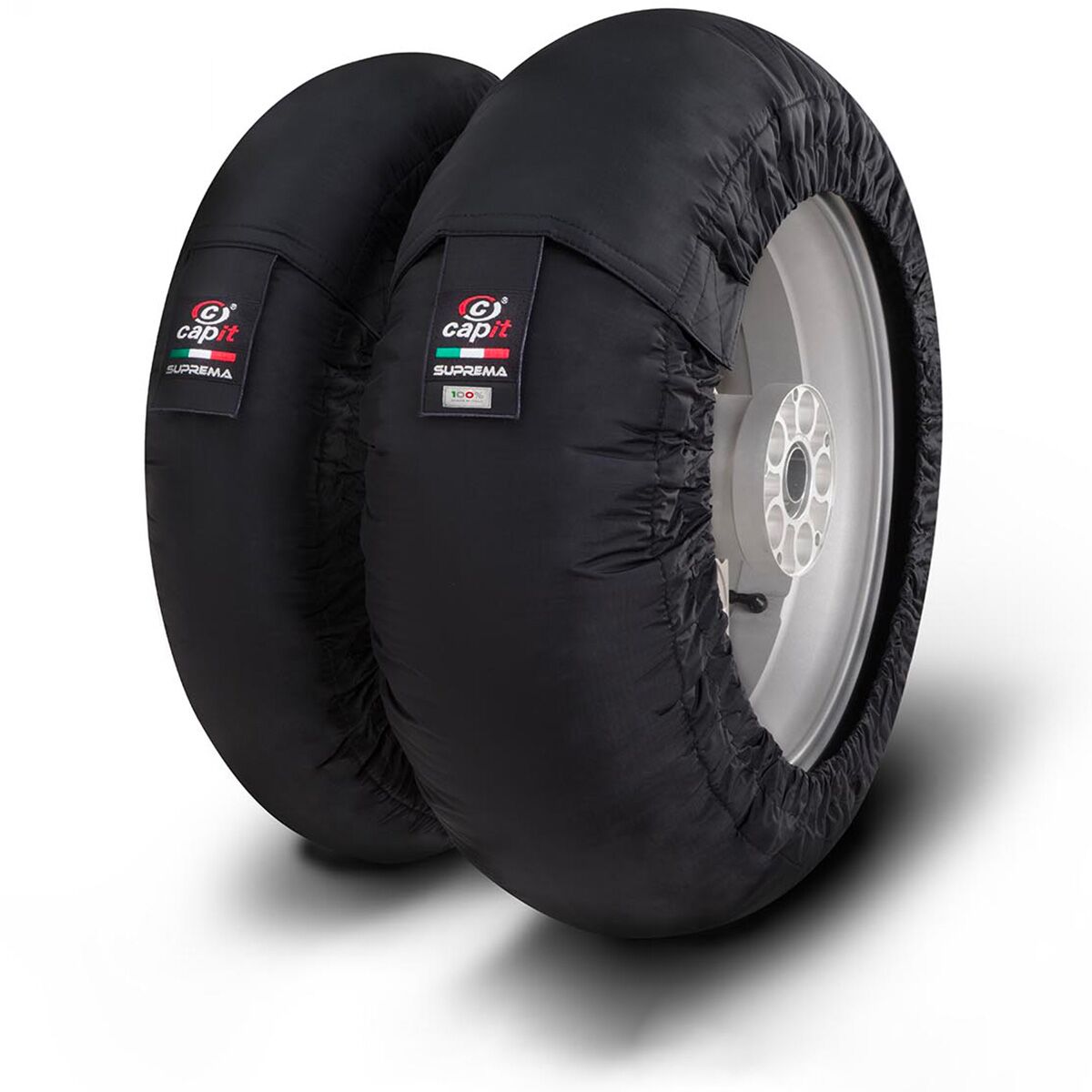 Dekkvarmere, Tire Warmer Set Suprema Spina M/L 17" Black — Capit SU203A01