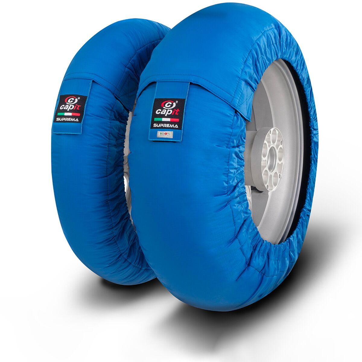 Dekkvarmere, Tire Warmer Set Suprema Spina M/XL 17" Blue — Capit SU204B01