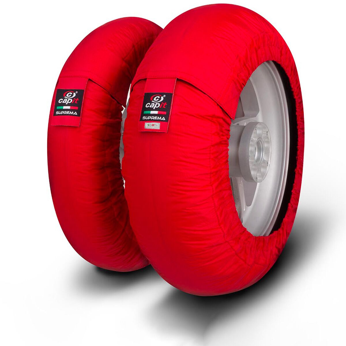 Dekkvarmere, Tire Warmer Set Suprema Spina M/L 17" Red — Capit SU203C01