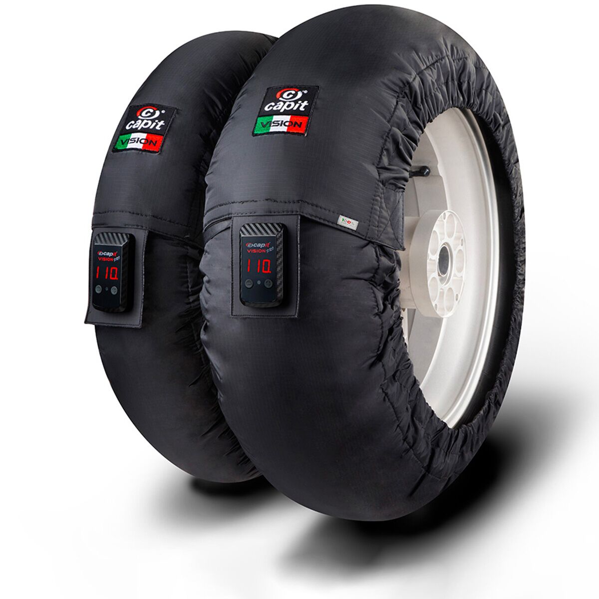 Dekkvarmere, Tire Warmer Set Suprema Vision M/XL 17" Black — Capit SU204A21