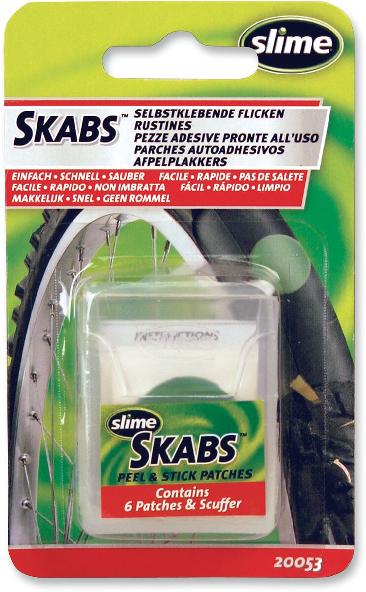 Dekkreparasjon, Skabs Pre-Glued Patch 6PK — Slime 20053