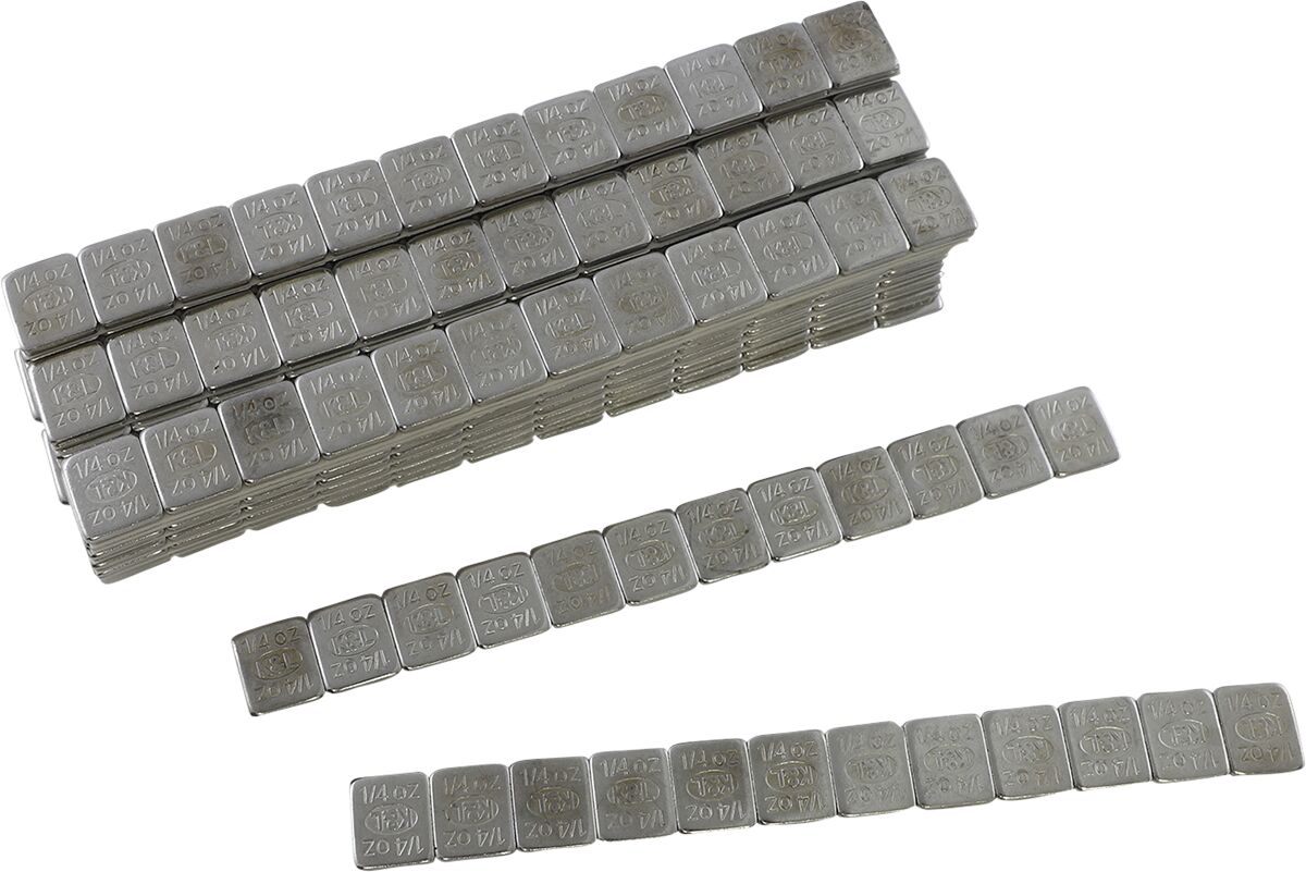 Dekkmontering og balansering, K&L-Supply, Weel Weights, Stick On, 0,25OZ, Chrome, 36 Pieces — K&L Supply 32-8126